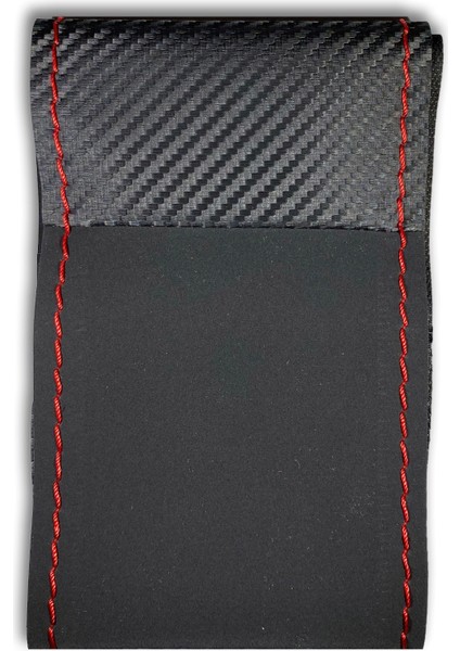 Karbon Alcantra Kırmızı Dikişli Direksiyon Kılıfı modelleri