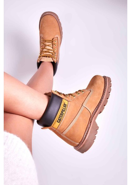 Bambi Honey Leather Kadın Bot & Bootie CAT01110001