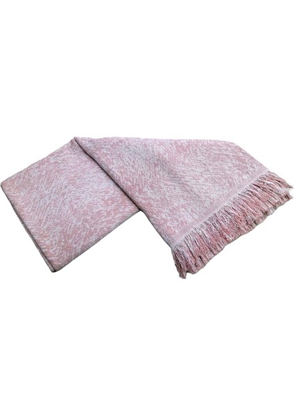 Pamuklu Kaymaz Ebruli Koltuk-Çekyat Örtüsüü (15 Renk) - Yavruağzı