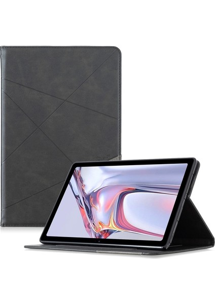 Samsung Galaxy Tab A7 10.4 Için Geometrik Desen Tasarım Deri Tablet Kılıfı (Yurt Dışından)