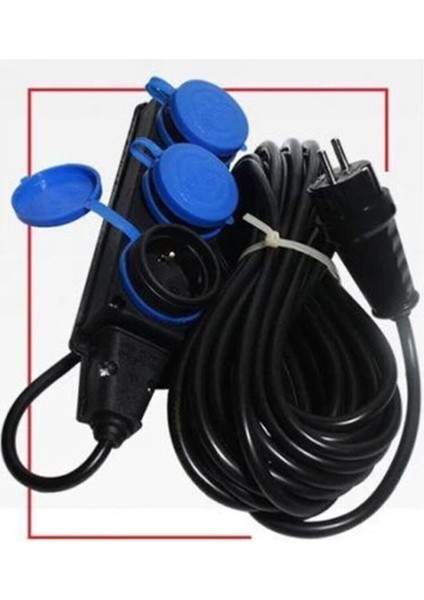 3x2,5mm2 Nym Öznur-Koç Kablo(Antigron) 20MT Tekli Monofaze Uzatma Kablosu