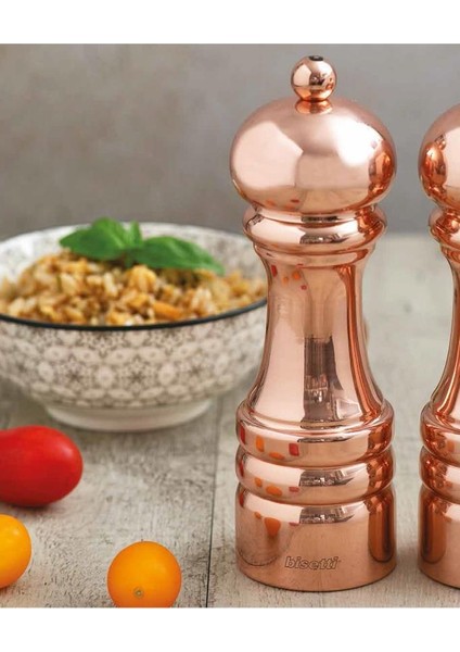 Rame Tuz Değirmeni Parlak Bakır 16,5 cm