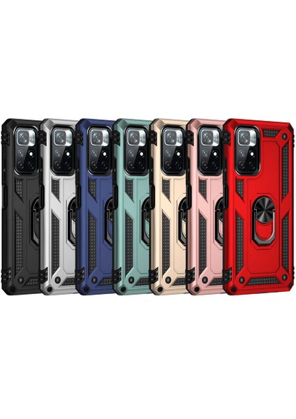 Xiaomi Poco M4 Pro 5g Kılıf Zore Vega Yüzüklü Standlı Zırh Kılıf fiyatları