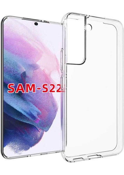 Samsung Galaxy S22 Kılıf Süper Silikon Lüx Korumalı Şeffaf