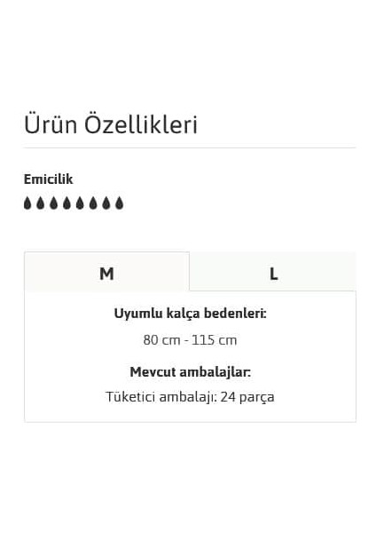 Slip Maxi Bel Bantlı Hasta Bezi, Orta Boy (M), 8 Damla, 24'Lü 4 Paket 96 Adet indirimleri