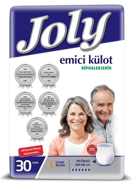 Emici Külot Large 30'Lu 2 Paket 60 Adet