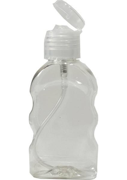 40 Adet 50 Ml Flip Top Kapaklı Est Likit Mürekkep - Dezenfektan - Kolonya Boş Şişesi