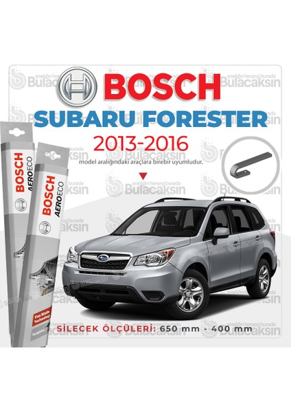 Subaru Forester Muz Silecek Takımı (2013-2016) Bosch Aeroeco