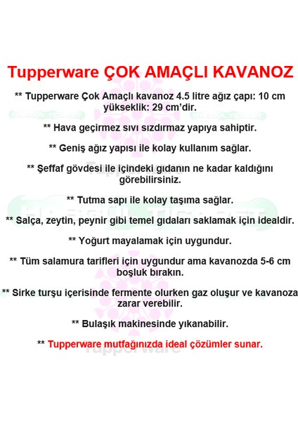 Çok Amaçlı Kavanoz 4.5 Litre Gıda Saklama Kabı Hsgl