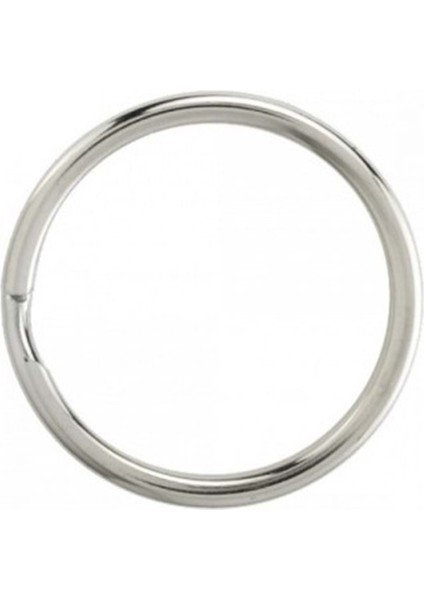 Halka Paslanmaz Çelik- Split Rings 1 Pakette 10 Adet - No-06