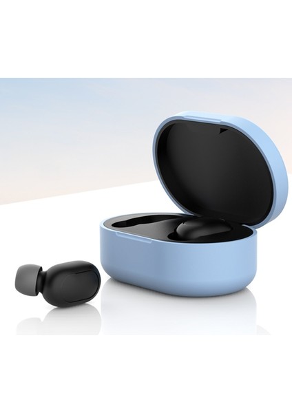 Xiaomi Redmi Havadorları Için Silikon Kılıfı 1 & 2 / Airdots S Gökyüzü Mavi (Yurt Dışından) fiyatları