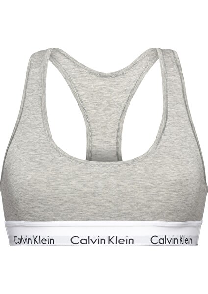 Calvin Klein Kadın Modern Cotton Gri Bralet