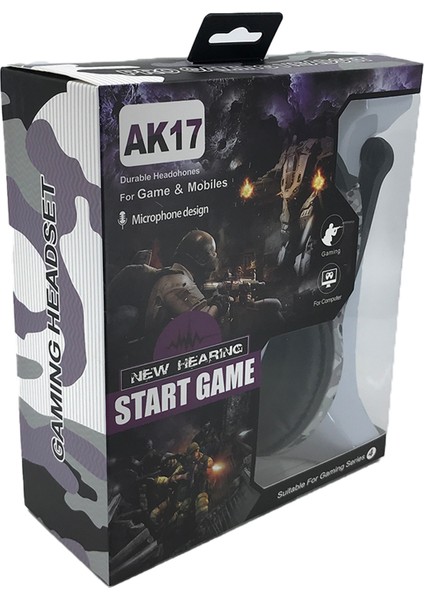 Gamıng AK17 Jack Girişli Kulak Üstü Kulaklık fırsatları