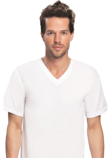 Nbb Beyaz Erkek V Yaka Fanila 707 fiyatları