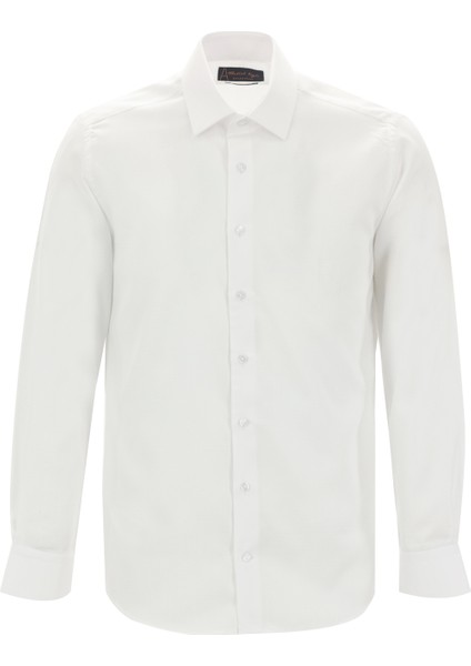 Uzun Kol Slim Fit Desenli Spor Gömlek