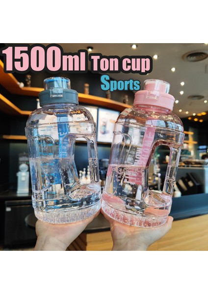 Taşınabilir Spor Fitness Su Şişesi Kovaları 1500ML