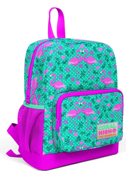 Kids Flamingo Desenli Iki Bölmeli Okul Çantası 23612