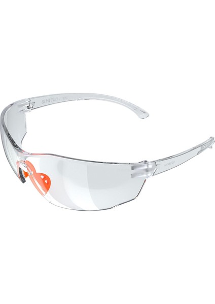 Iş Güvenlik Gözlüğü Koruyucu Silikonlu Çapak Gözlük S1100 Şeffaf