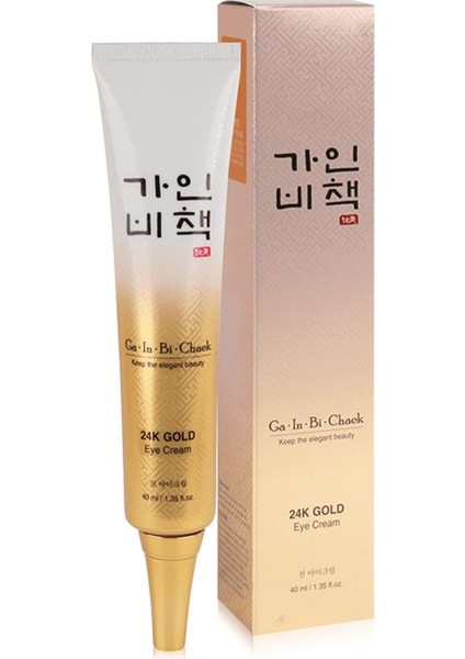 24K Altın Özlü Sıkılaştırıcı Aydınlatıcı Gainbichaek Jin Göz Çevresi ve Yüz Kremi