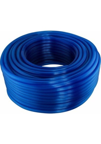 100 Metre Silikonlu Pvc Bahçe Çeşme Sulama Hortumu 5/8 (20'Lik ) Mavi