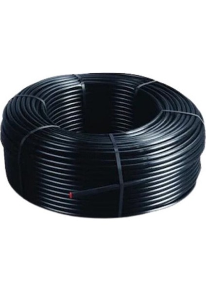 Delikli Yuvarlak Damlama Sulama Borusu 20' lik Delik Aralığı 20 cm 1 Top (300 metre)