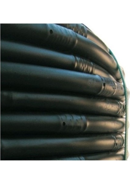 Delikli Yuvarlak Damlama Sulama Borusu 20' lik Delik Aralığı 20 cm 1 Top (300 metre)