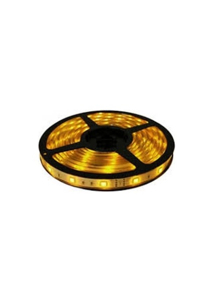 12 Volt 3 Çipli Sarı Amber Şerit Led İç Mekan IP20 M/60 Led 5 Metre