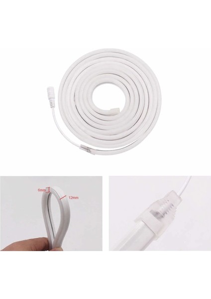 12 Volt 6x12mm Gün Işığı Esnek Neon Led (5 Metre) fiyatları