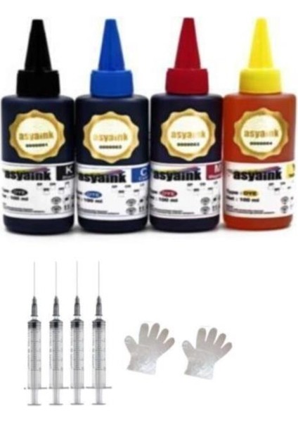 Hp 920 Hp 655 Hp 364 Uyumlu Kartuş Dolum Seti Renkli 4'li Set