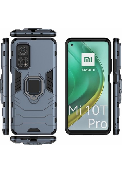 Xiaomi Redmi K30 Pro Için Pc + Tpu Telefon Kılıfı - Mavi (Yurt Dışından)