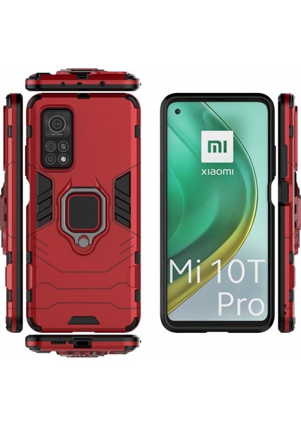 Xiaomi Redmi K30 Pro Için Pc + Tpu Telefon Kılıfı - Kırmızı (Yurt Dışından)