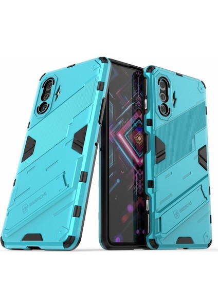 Xiaomi Redmi K40 Gaming Için Pc + Tpu Hibrit Telefon Kılıfı - Açık Mavi (Yurt Dışından)
