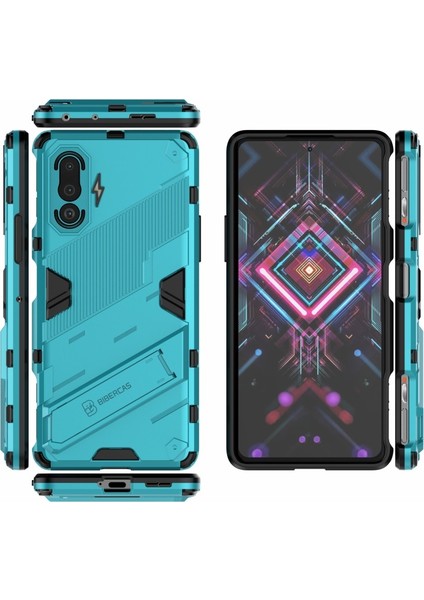 Xiaomi Redmi K40 Gaming Için Pc + Tpu Hibrit Telefon Kılıfı - Açık Mavi (Yurt Dışından)