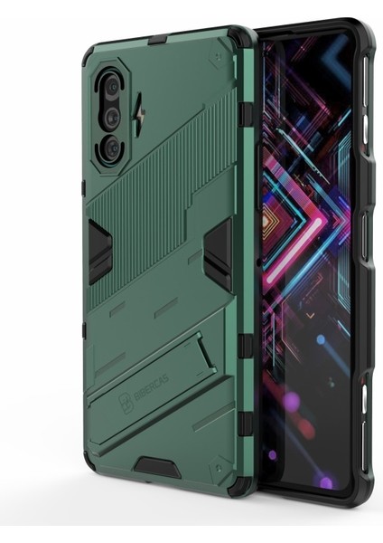 Xiaomi Redmi K40 Gaming Için Pc + Tpu Hibrit Telefon Kılıfı - Yeşil (Yurt Dışından)
