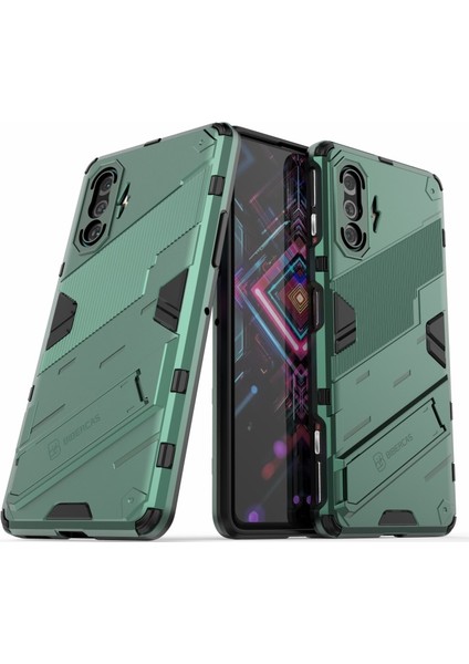 Xiaomi Redmi K40 Gaming Için Pc + Tpu Hibrit Telefon Kılıfı - Yeşil (Yurt Dışından)