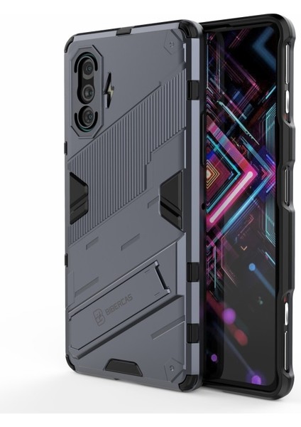 Xiaomi Redmi K40 Gaming Için Pc + Tpu Hibrit Telefon Kılıfı- Koyu Mavi (Yurt Dışından)