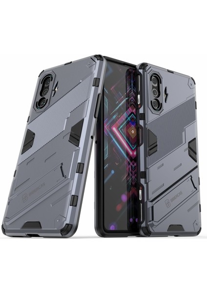 Xiaomi Redmi K40 Gaming Için Pc + Tpu Hibrit Telefon Kılıfı- Koyu Mavi (Yurt Dışından)