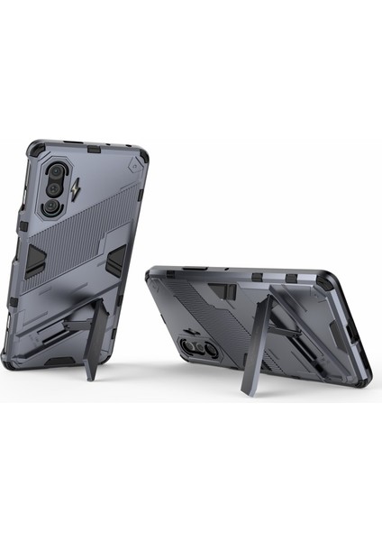 Xiaomi Redmi K40 Gaming Için Pc + Tpu Hibrit Telefon Kılıfı- Koyu Mavi (Yurt Dışından)