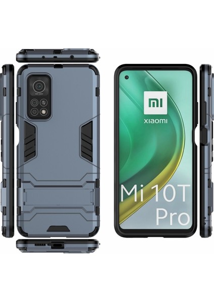 Xiaomi Redmi K30 Pro Için Plastik + Tpu Hibrit Telefon Kılıfı - Mavi (Yurt Dışından)