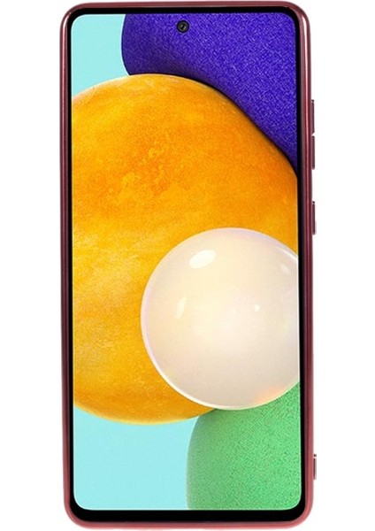 Galaxy A52 4g / 5g / A52S 5g Için Pırıltılı Kaplama Tpu Çerçeve + Pc Hibrid Telefon Kılıfı (Yurt Dışından)