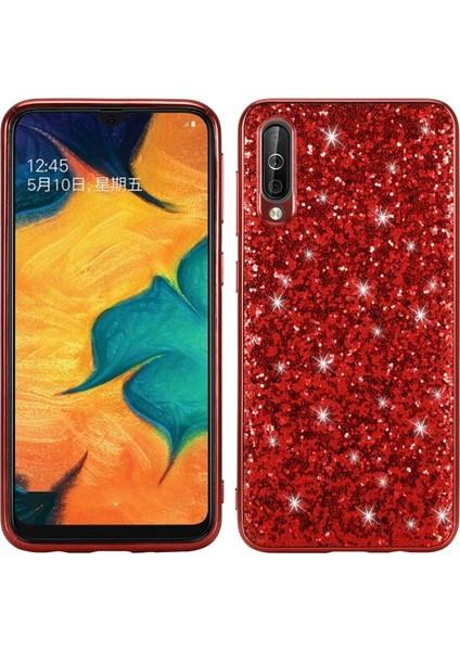 Galaxy A50 / A50S / A30S Için Pırıltılı Tpu Çerçeve + Pc Hibrid Telefon Kılıfı (Yurt Dışından)