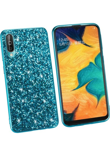 Galaxy A50 / A50S / A30S Için Pırıltılı Tpu Çerçeve + Pc Hibrid Telefon Kılıfı (Yurt Dışından)