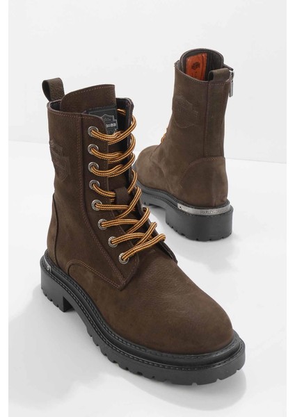 Rebel Kadın Koyu Kahverengi Nubuk Bot