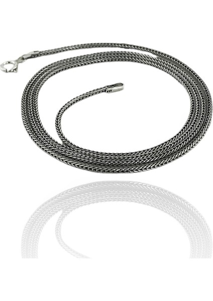Ince 60 cm Tilki Kuyruğu 925 Gümüş Kolye fiyatları