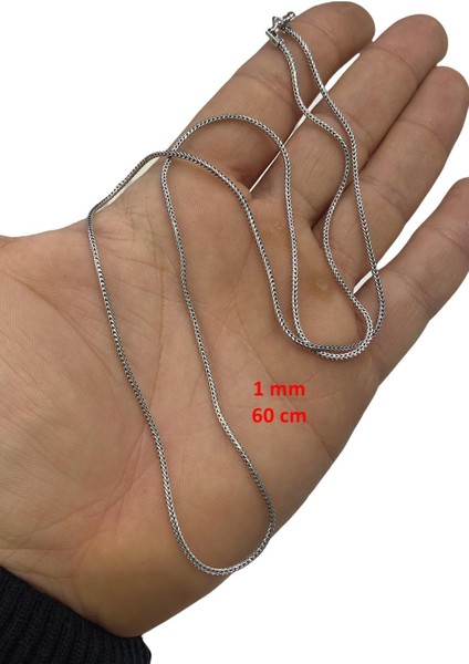 Ince 60 cm Tilki Kuyruğu 925 Gümüş Kolye indirimleri