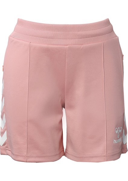 931147-2098 Normal Bel Regular Fit Düz Açık Pembe Kadın Şort