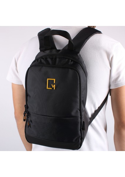 Mega Model 1028 Siyah Erkek Premium Sırt Çantası