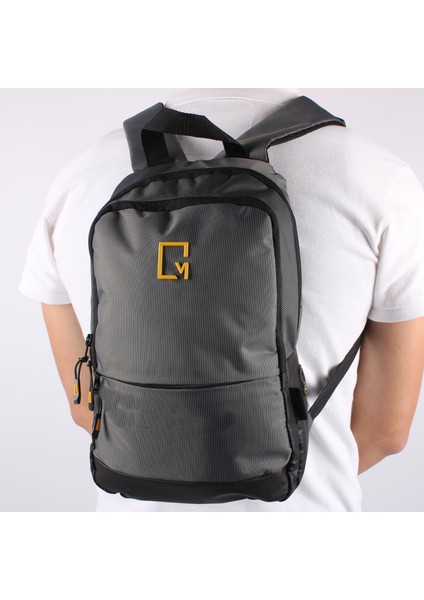 Mega Model 1028 Gri Erkek Premium Sırt Çantası