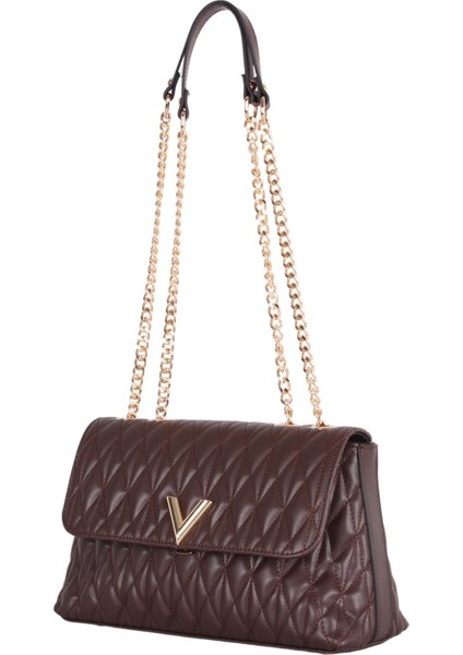 MT1378 Kahve Kadın Kapitone Çapraz Omuz Çantası modelleri