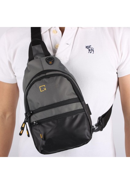 Mega Model 1033 Gri Unisex Body Bag Omuz Çantası
